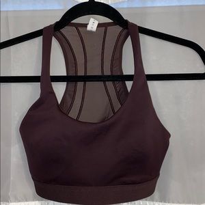 Lululemon Crop Bra Maroon (NWOT)